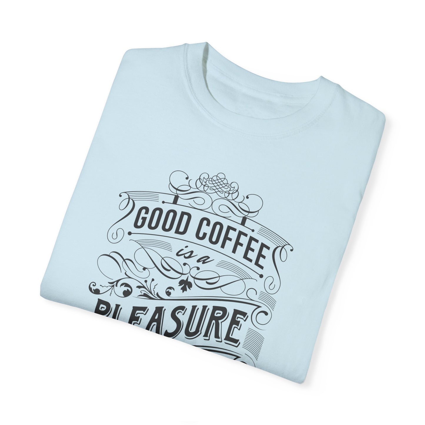 Coffee and Friendship Quote Tee | White Typographic T-Shirt | XCalibre Designs