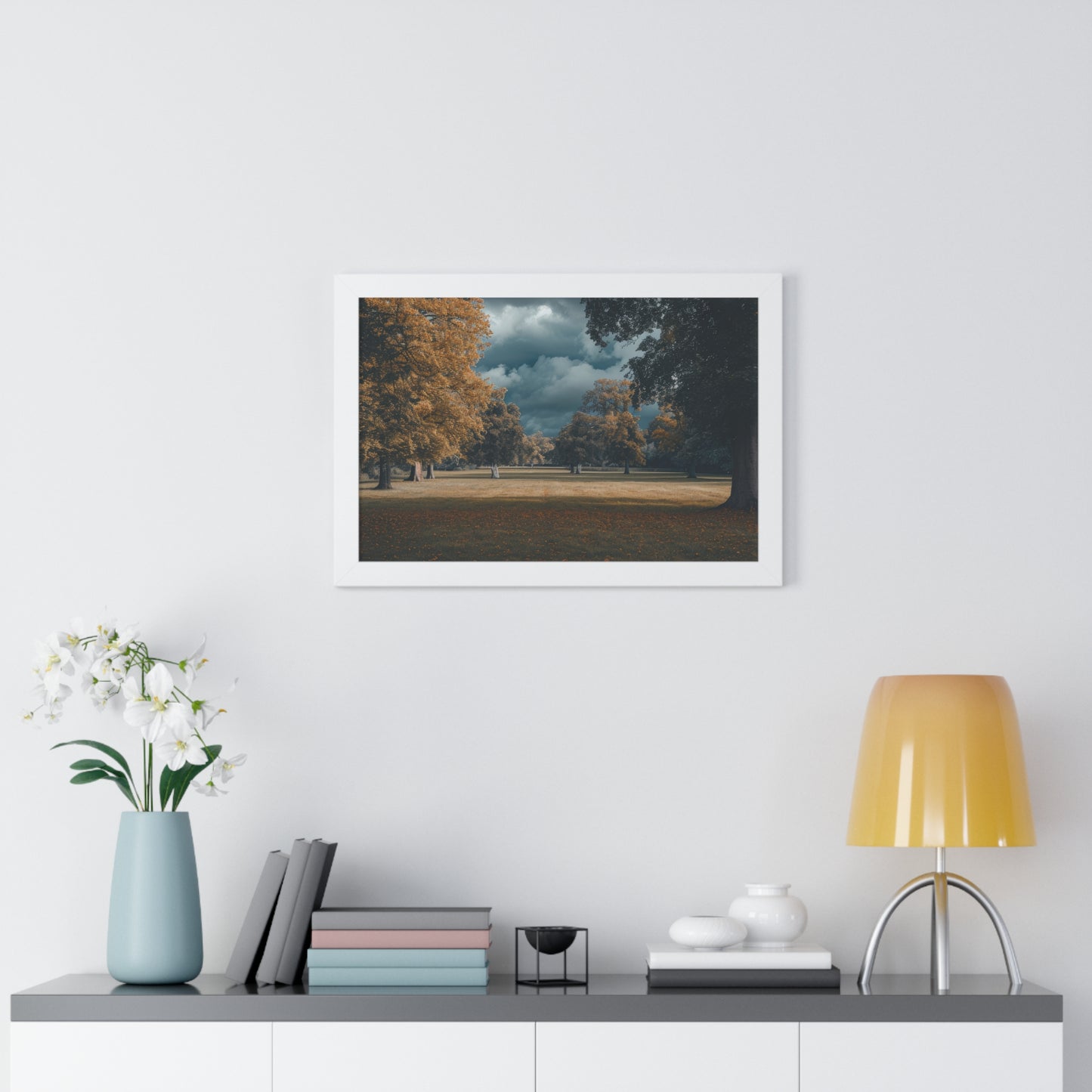 Autumn Whisper - Serene Landscape Art Frame | Framed Horizontal Poster