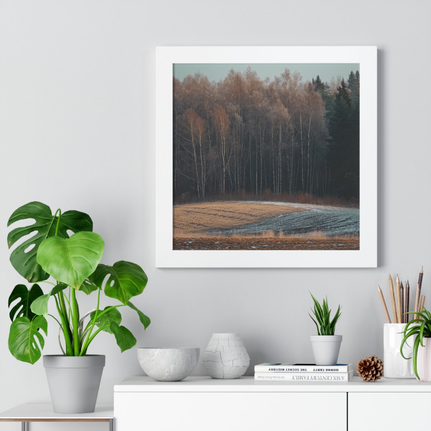 Winter's Edge - Crisp Dawn Art Frame | Framed Horizontal Poster