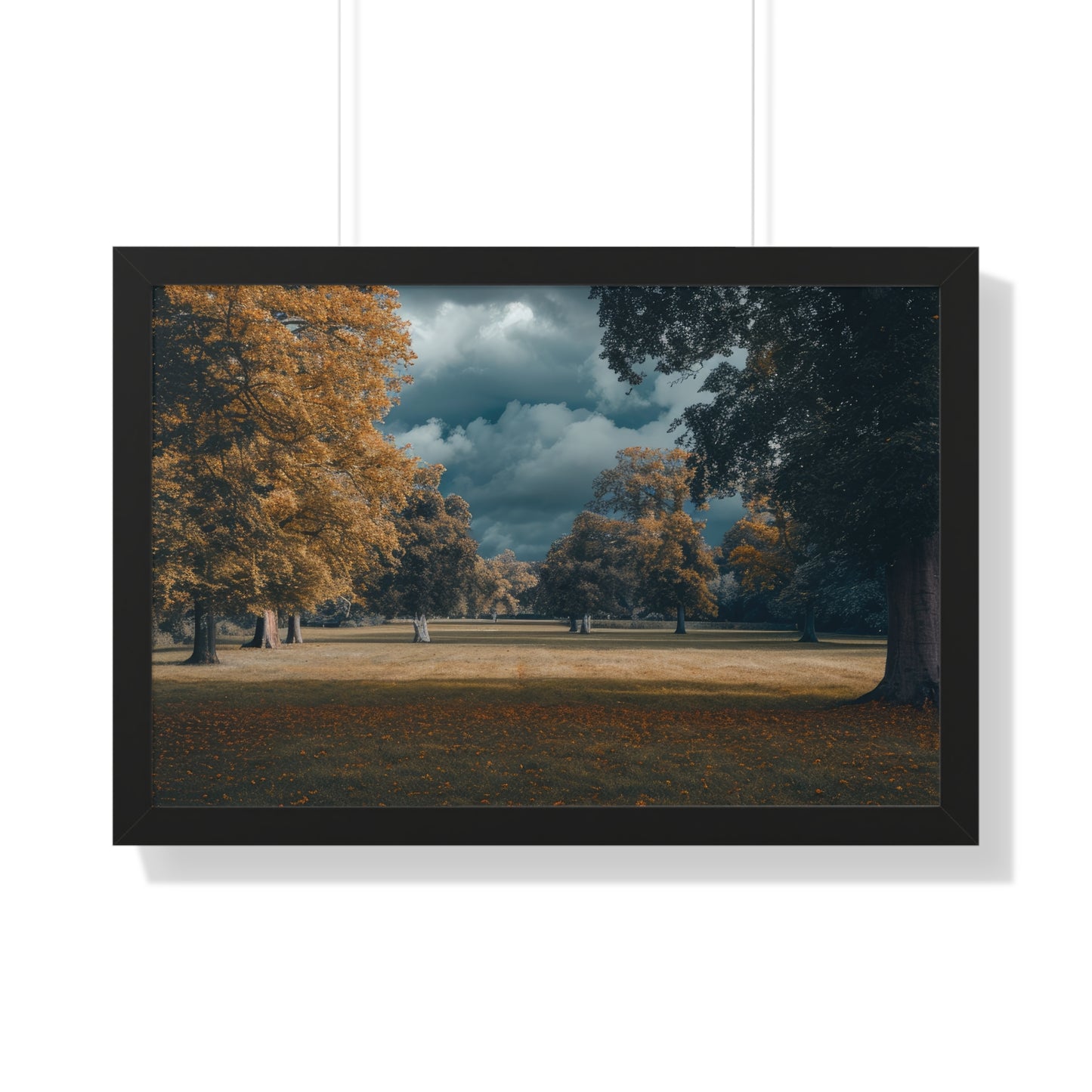 Autumn Whisper - Serene Landscape Art Frame | Framed Horizontal Poster