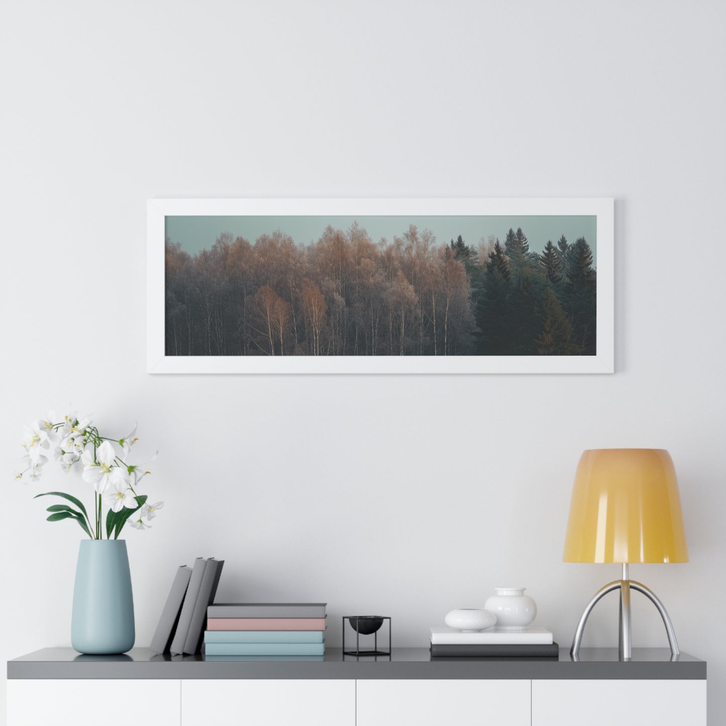 Winter's Edge - Crisp Dawn Art Frame | Framed Horizontal Poster