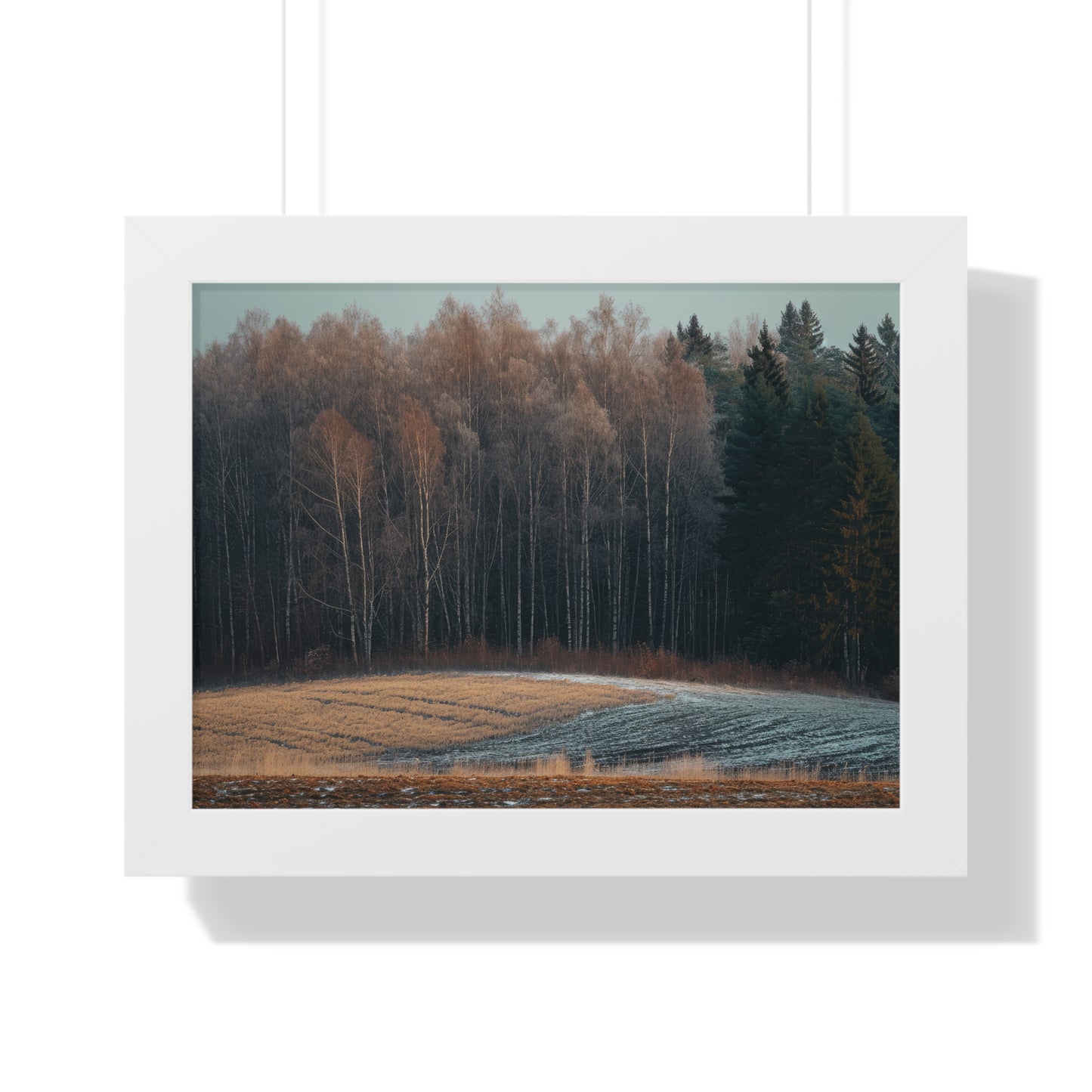 Winter's Edge - Crisp Dawn Art Frame | Framed Horizontal Poster