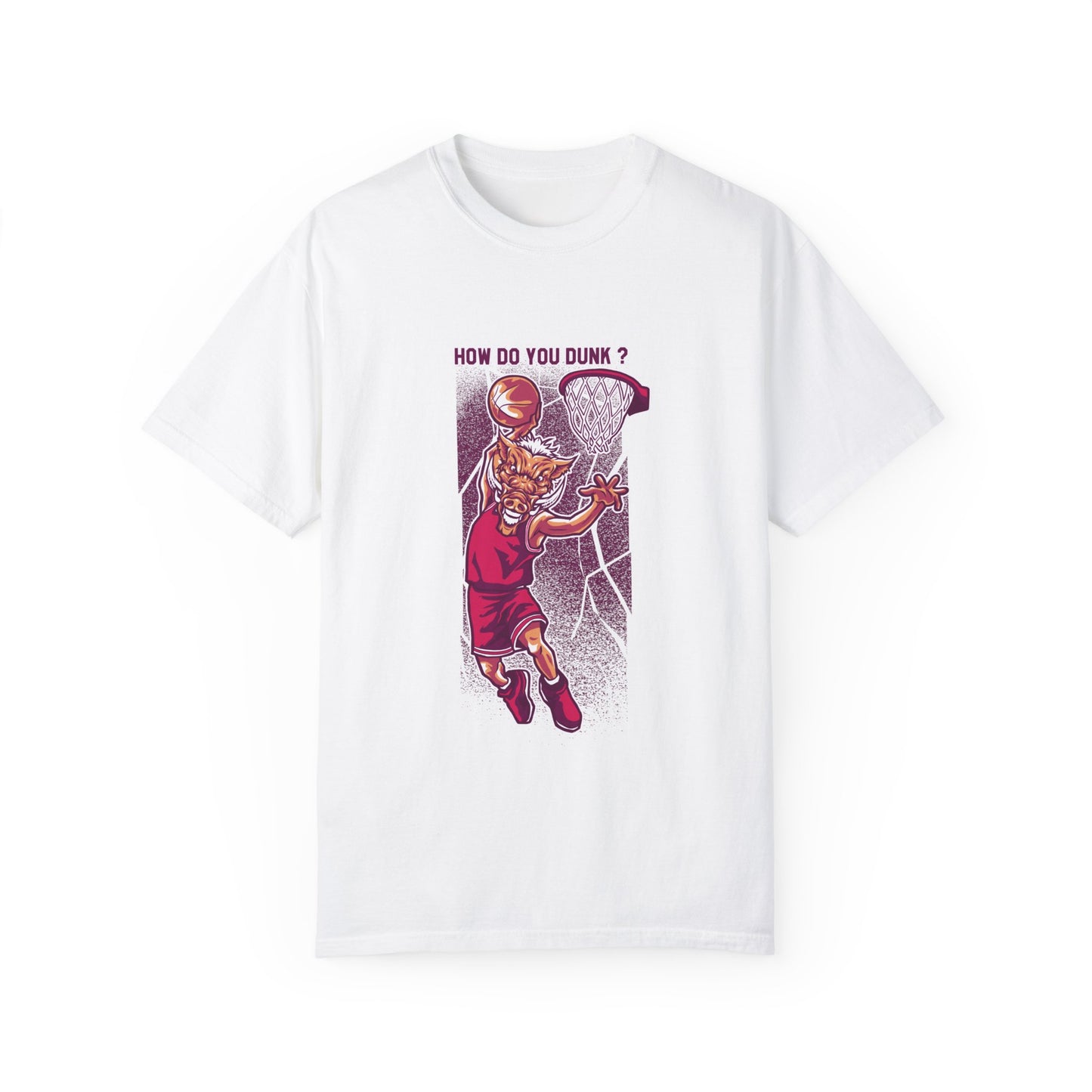 Slam Dunk Astronaut Basketball Tee | Black Sports-Themed T-Shirt | XCalibre Designs