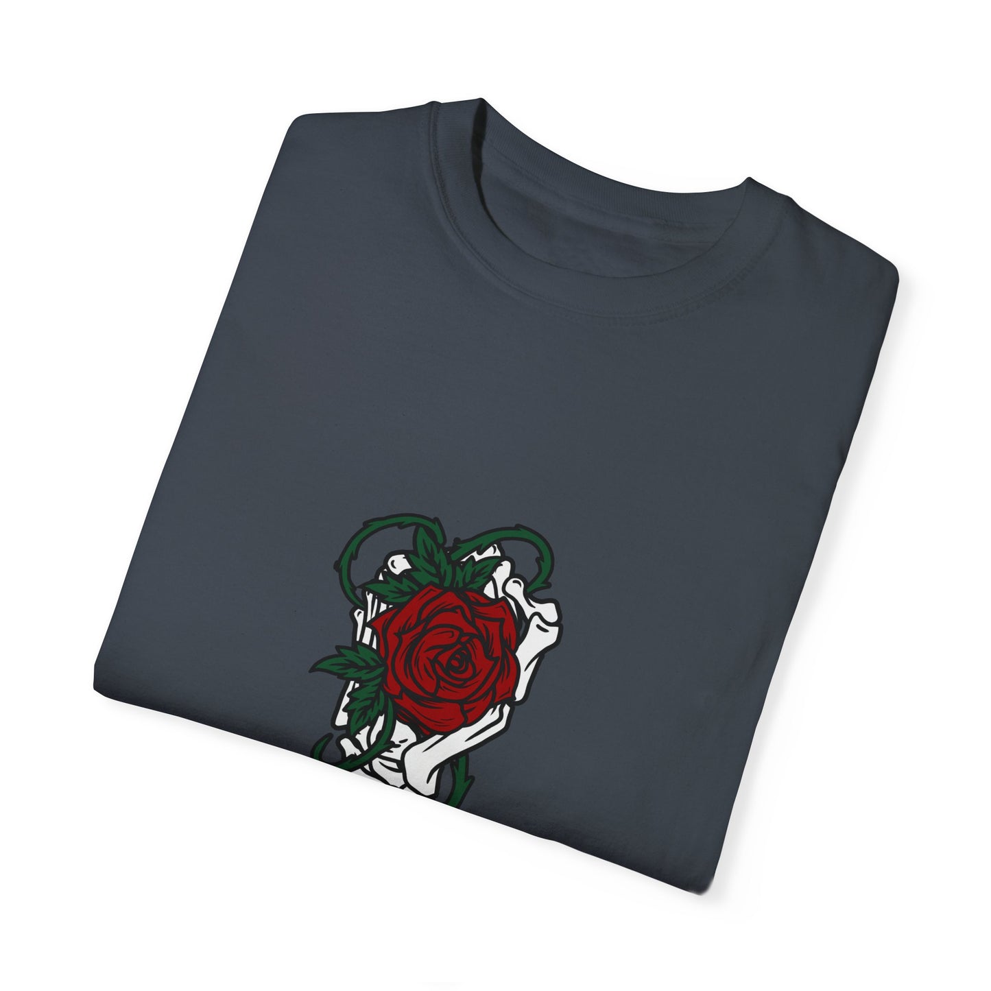 Rose and Dagger Graphic Tee | Black Romantic Gothic T-Shirt | XCalibre Designs