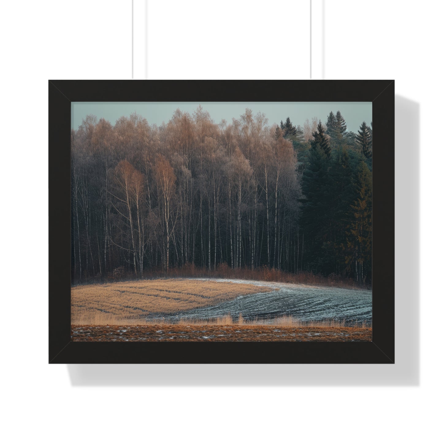 Winter's Edge - Crisp Dawn Art Frame | Framed Horizontal Poster