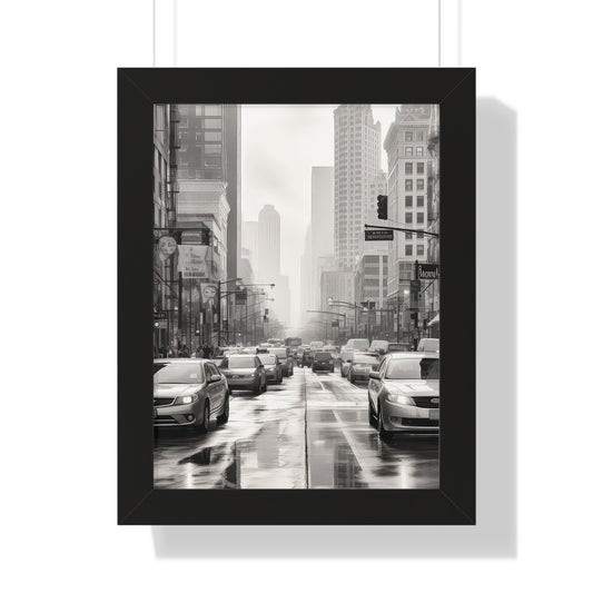 Urban Pulse - The Cityscape Collection - Framed Vertical Poster