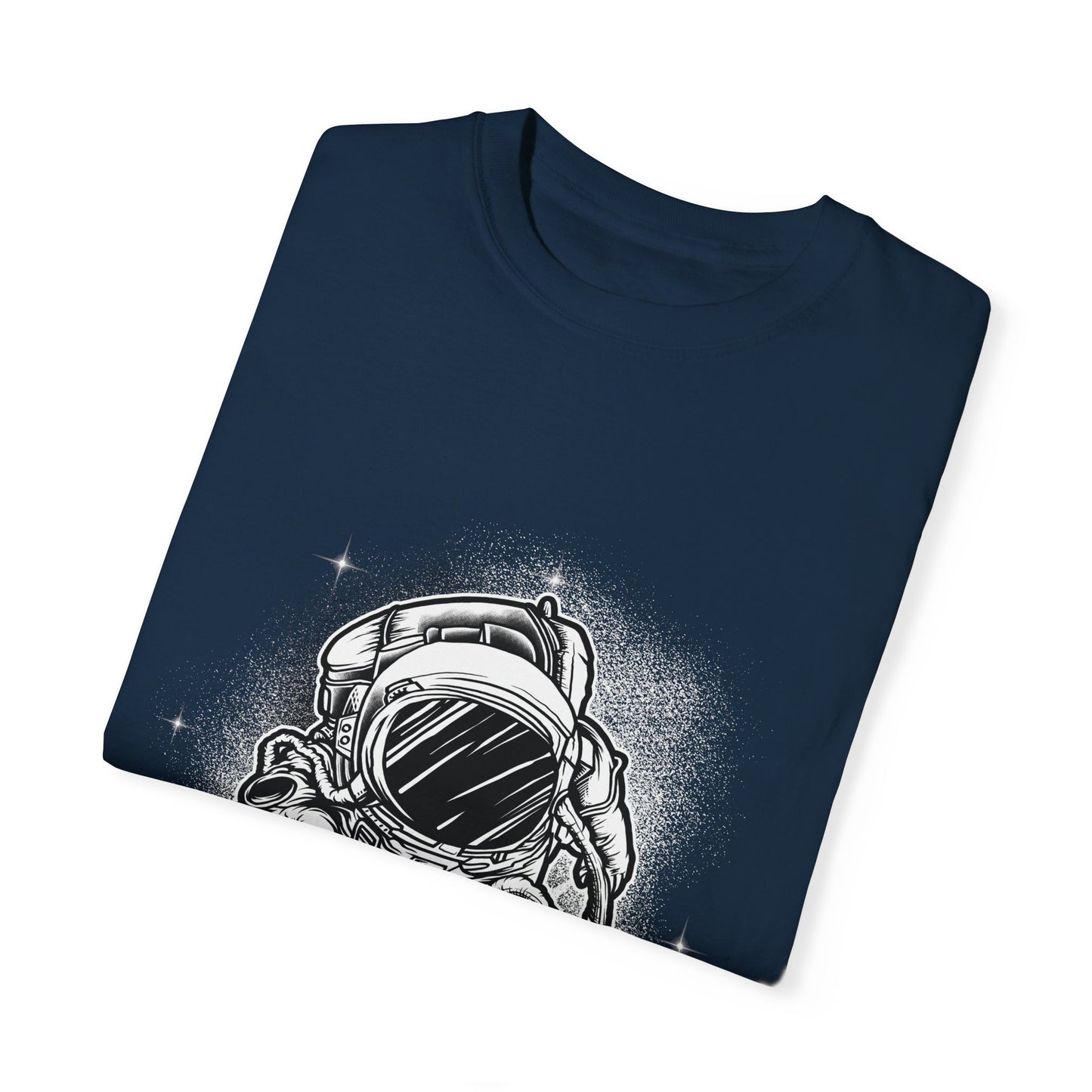 Cryptocurrency Astronaut Graphic Tee | Navy Crypto Space T-Shirt | XCalibre Designs