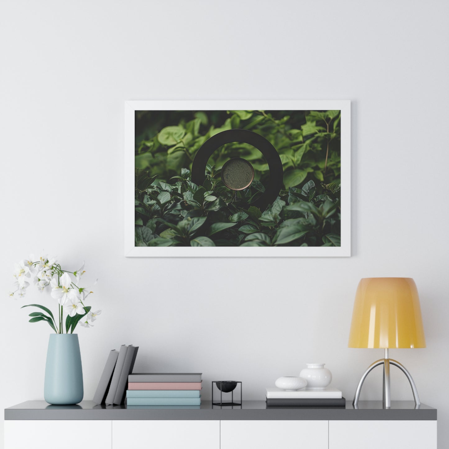 Nature's Timepiece - Contemporary Gnomon Art Frame | Framed Horizontal Poster