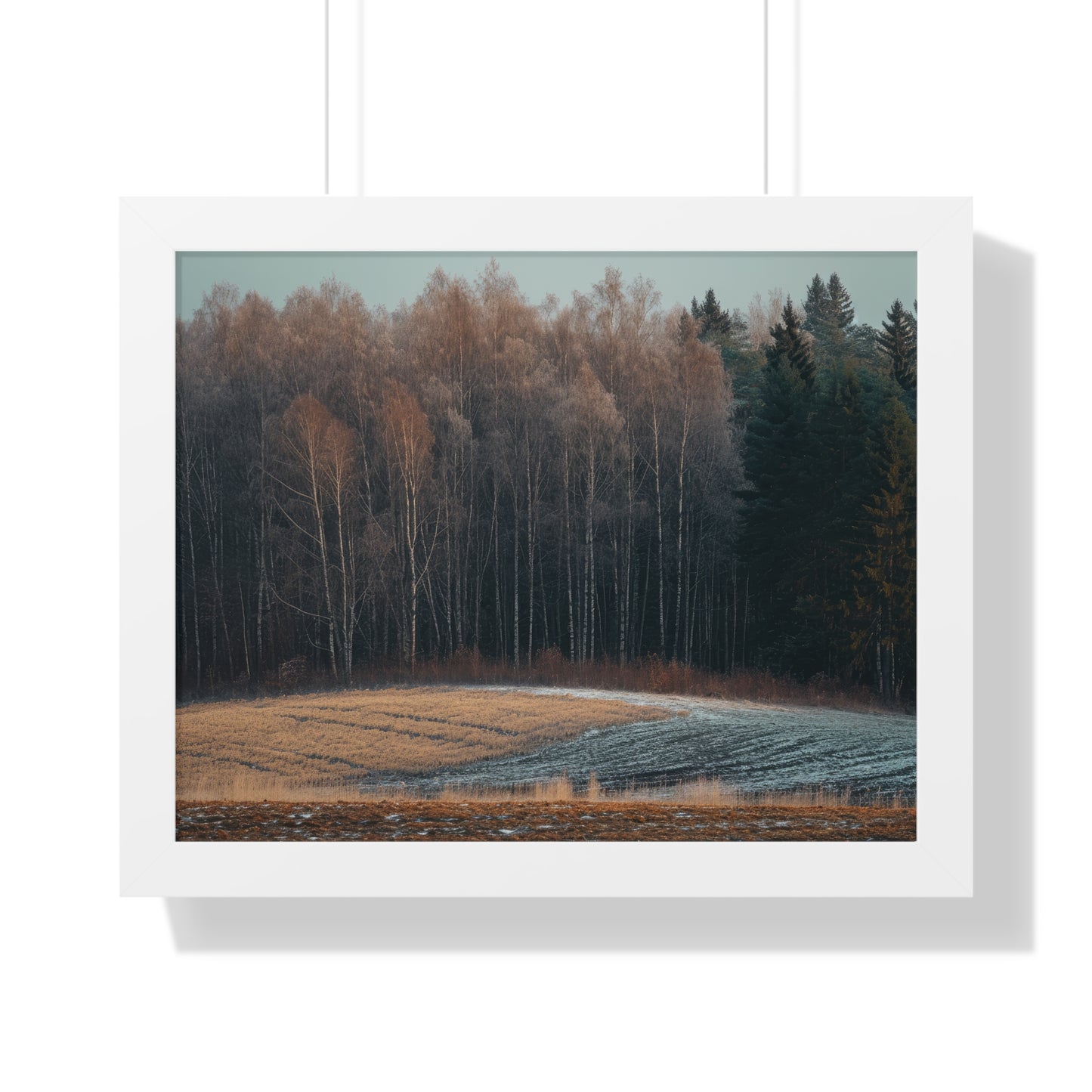 Winter's Edge - Crisp Dawn Art Frame | Framed Horizontal Poster