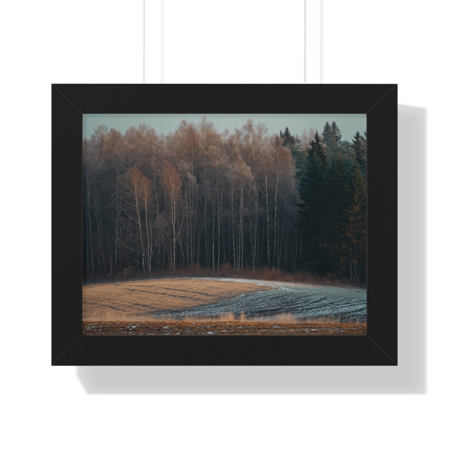 Winter's Edge - Crisp Dawn Art Frame | Framed Horizontal Poster