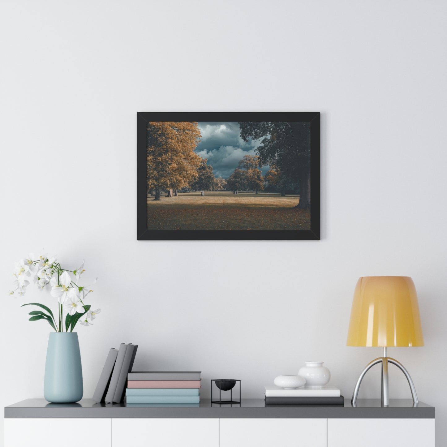 Autumn Whisper - Serene Landscape Art Frame | Framed Horizontal Poster