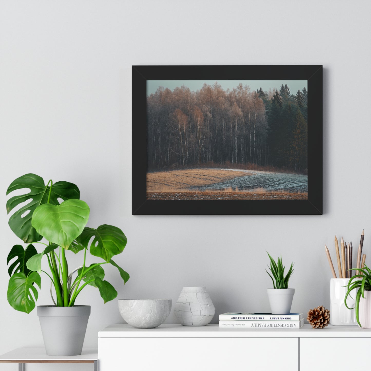 Winter's Edge - Crisp Dawn Art Frame | Framed Horizontal Poster