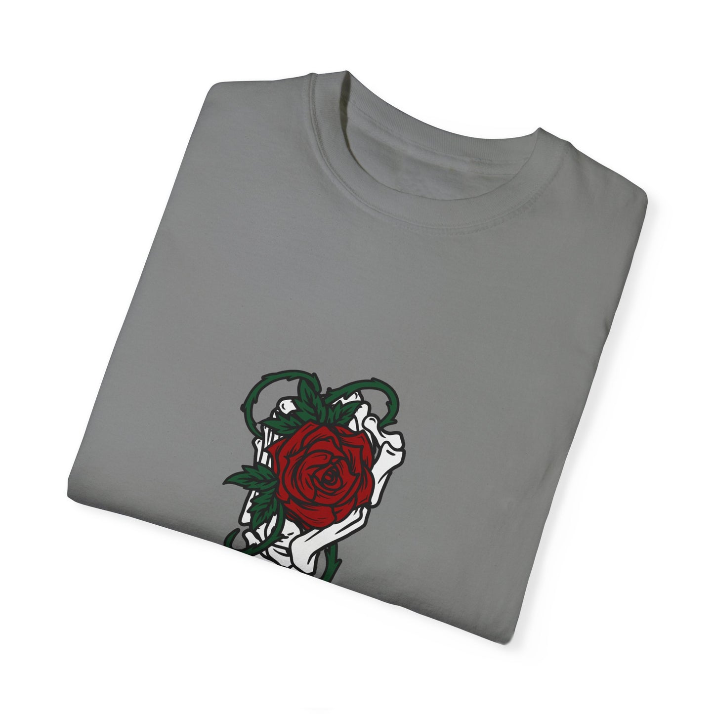 Rose and Dagger Graphic Tee | Black Romantic Gothic T-Shirt | XCalibre Designs