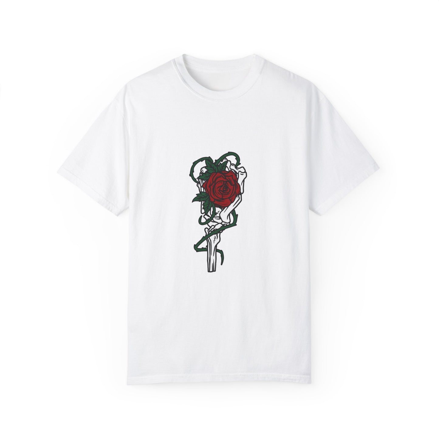 Rose and Dagger Graphic Tee | Black Romantic Gothic T-Shirt | XCalibre Designs