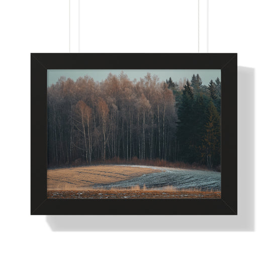 Winter's Edge - Crisp Dawn Art Frame | Framed Horizontal Poster