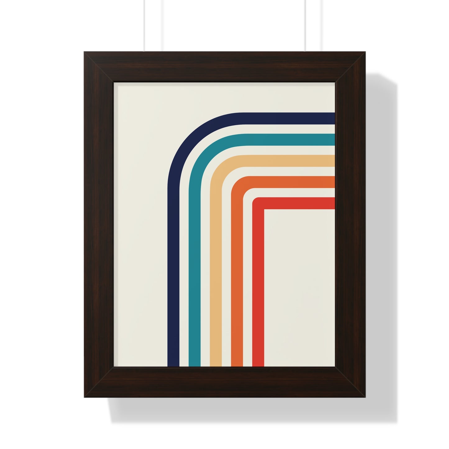 Vibrant Retro Archways Art Print | Colorful Mid-Century Modern Wall Art | XCalibre Designs | Framed Vertical Poster