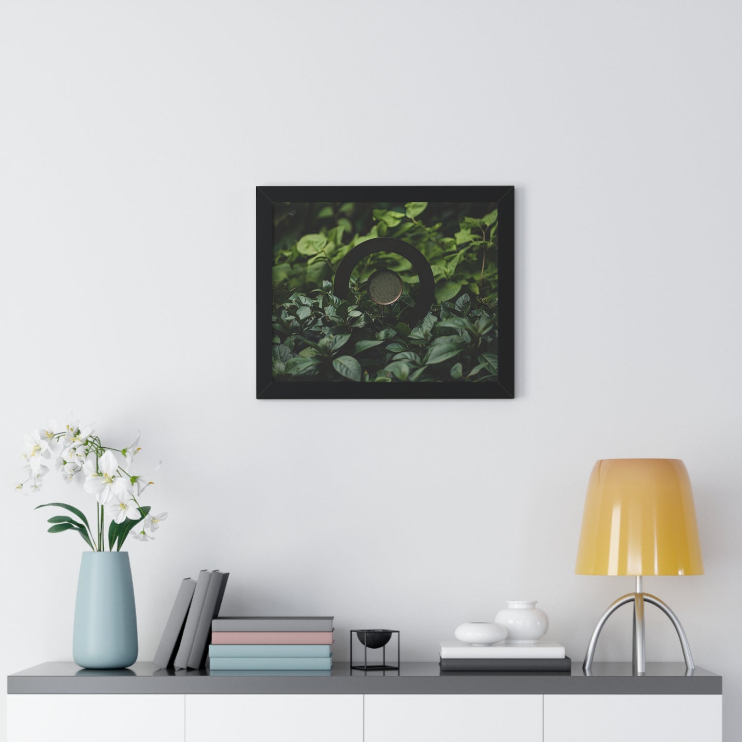 Nature's Timepiece - Contemporary Gnomon Art Frame | Framed Horizontal Poster