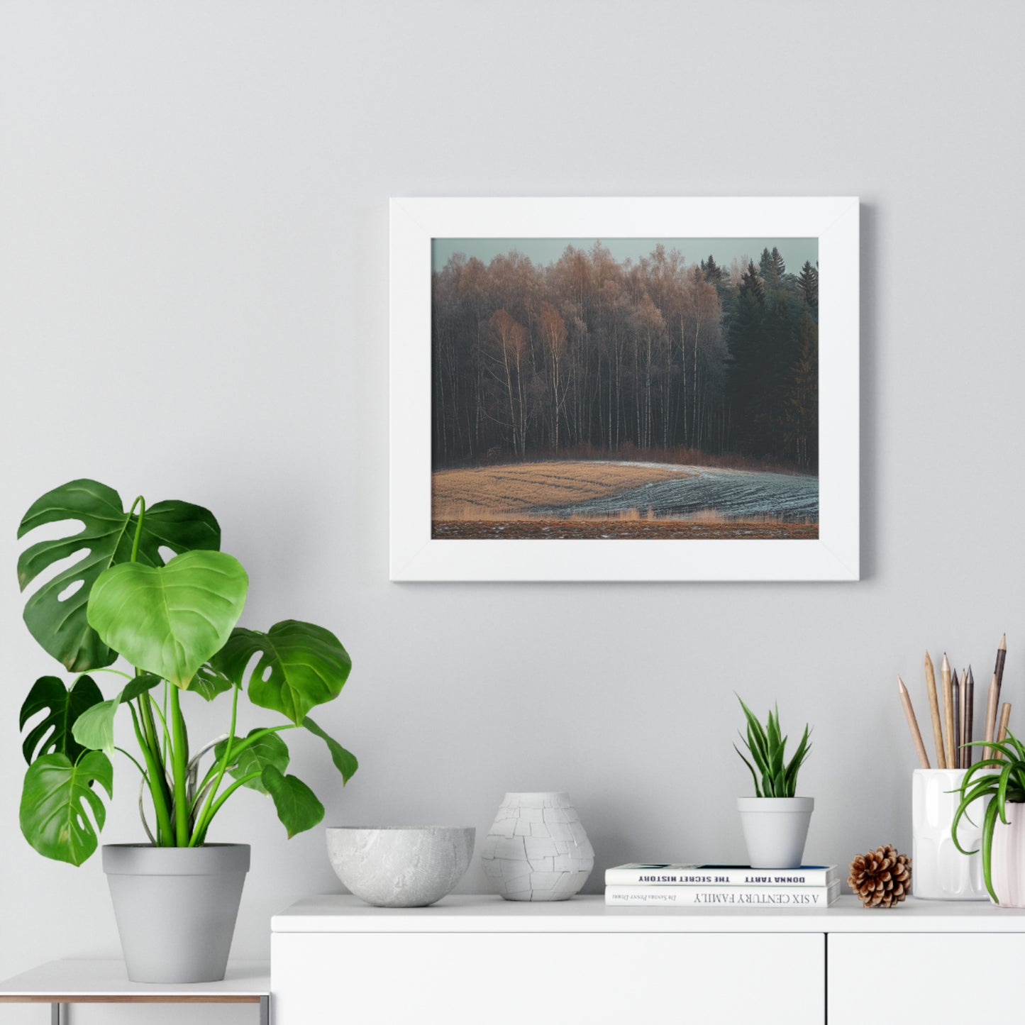 Winter's Edge - Crisp Dawn Art Frame | Framed Horizontal Poster