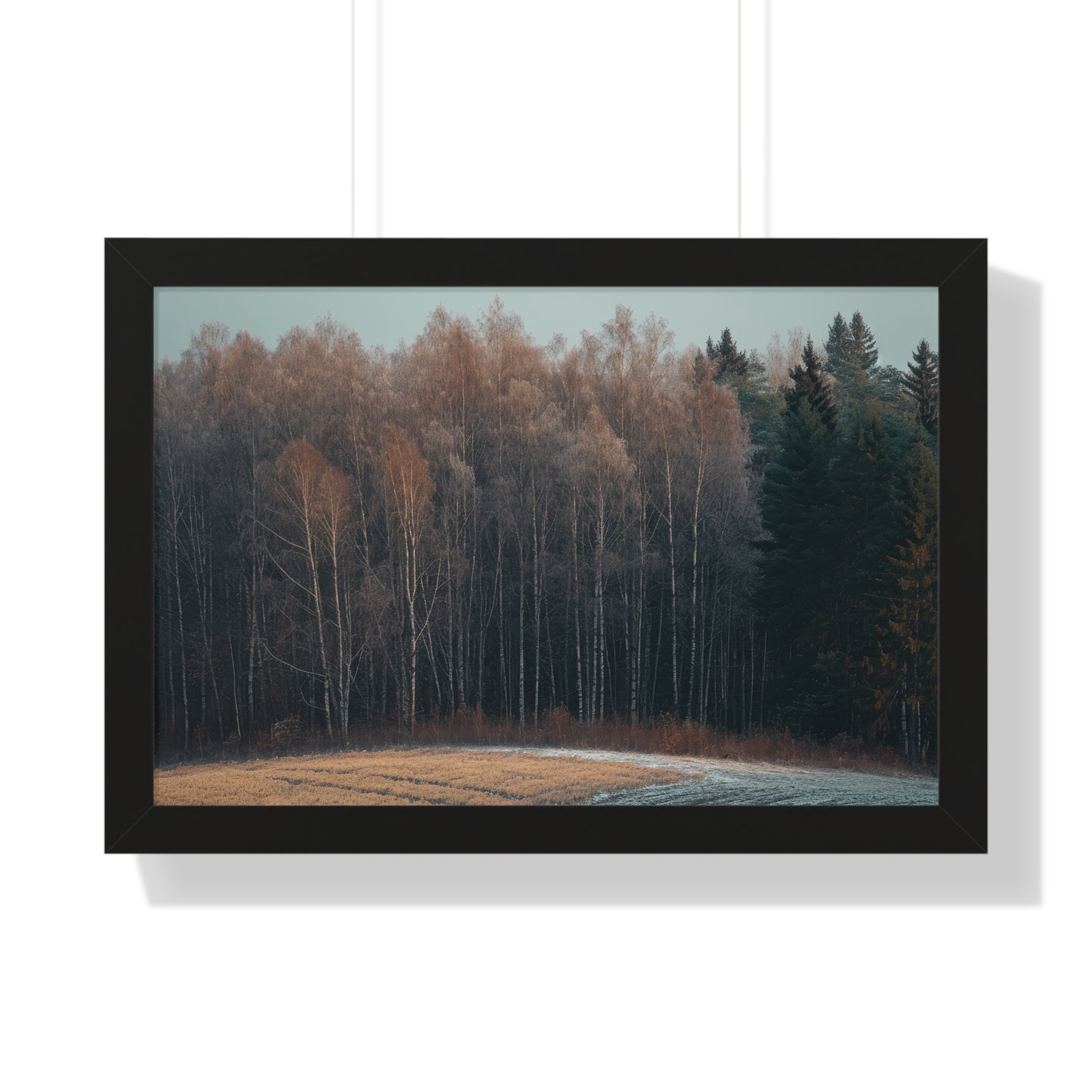 Winter's Edge - Crisp Dawn Art Frame | Framed Horizontal Poster