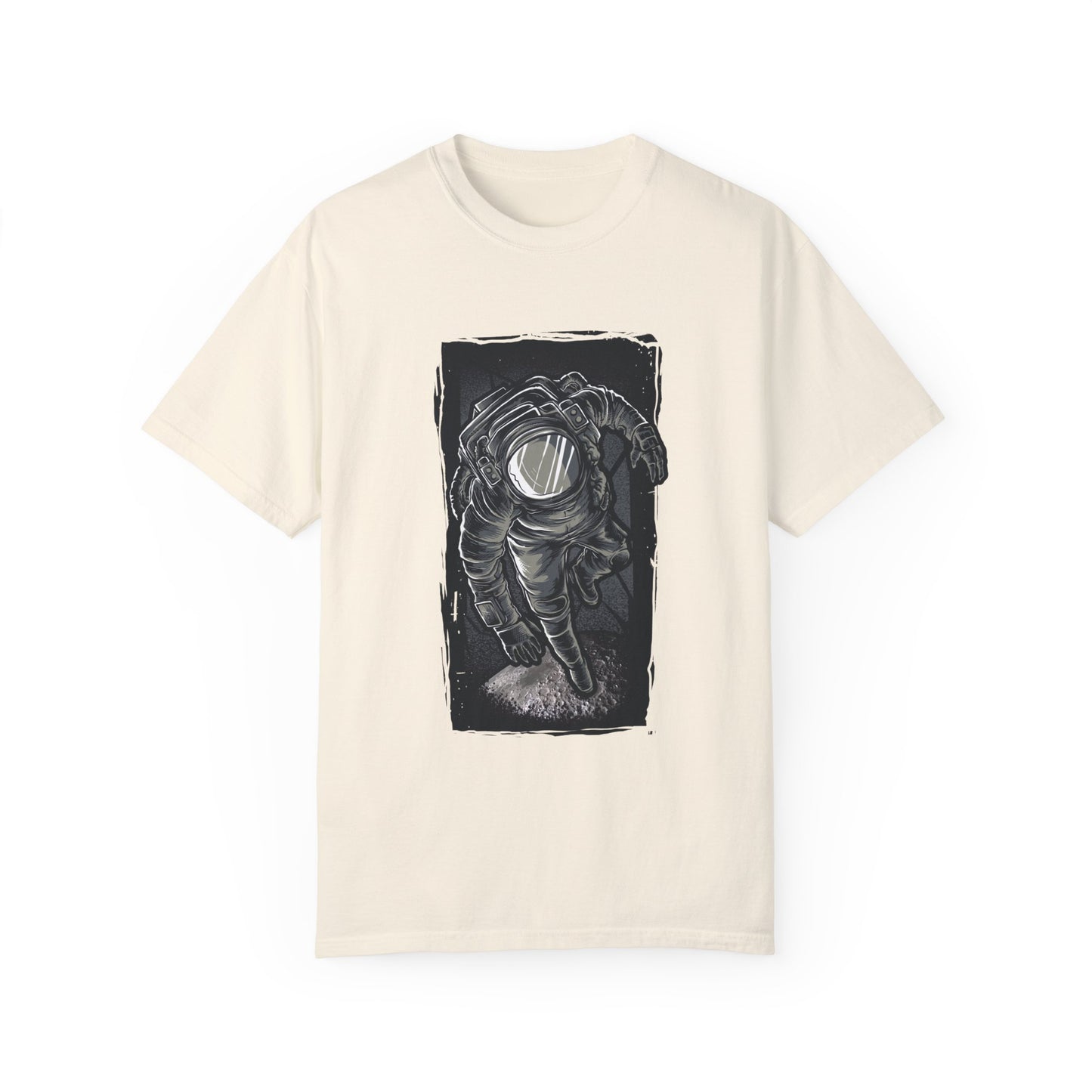 Astronaut in the Jungle Graphic Tee | Black Space Explorer T-Shirt | XCalibre Designs