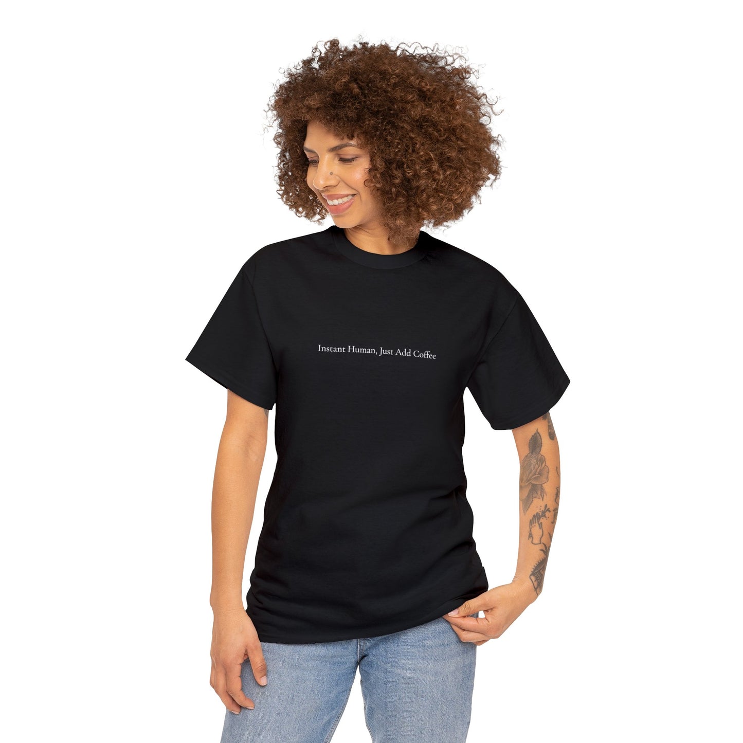 Instant Human, Just Add Coffee | Unisex Heavy Cotton Tee