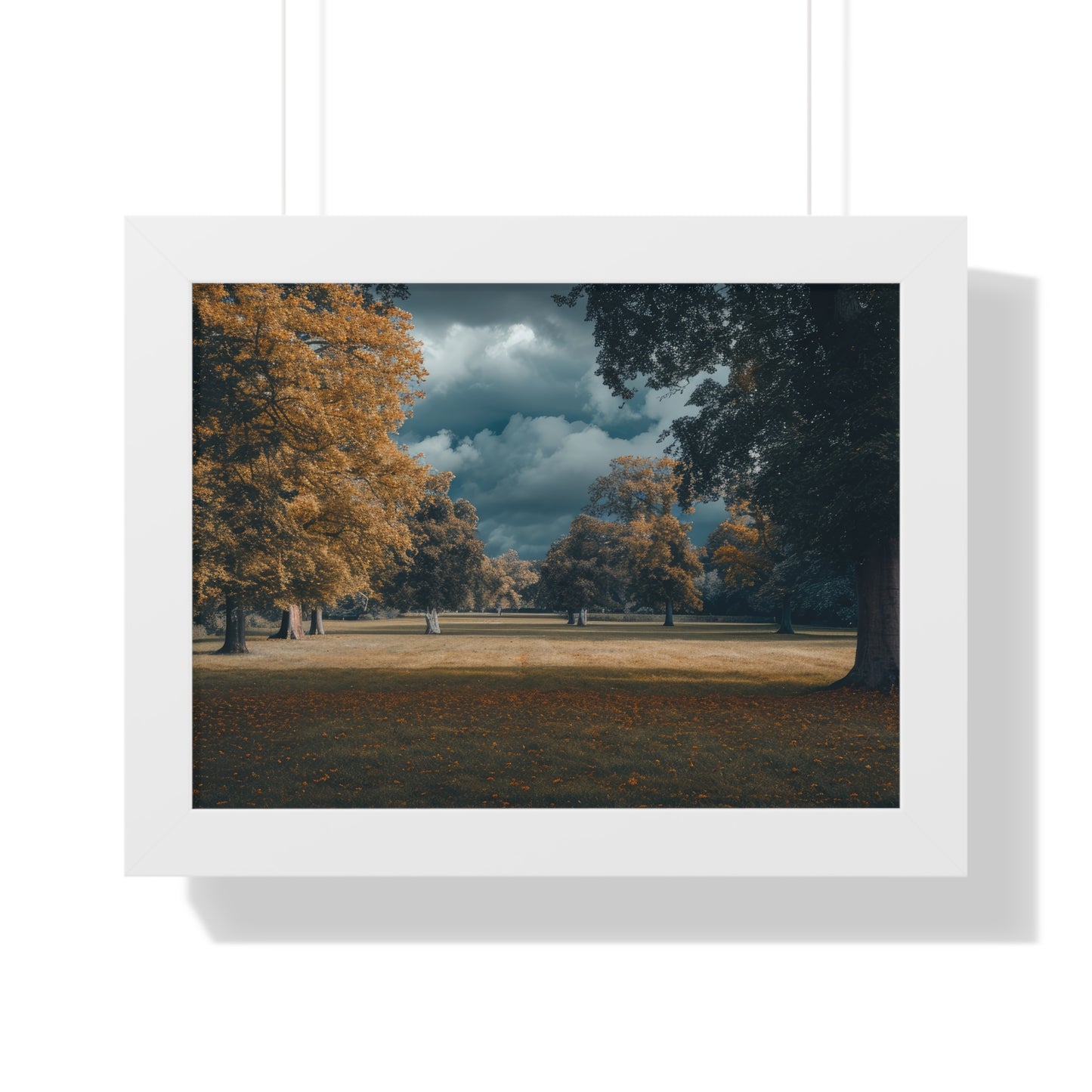 Autumn Whisper - Serene Landscape Art Frame | Framed Horizontal Poster