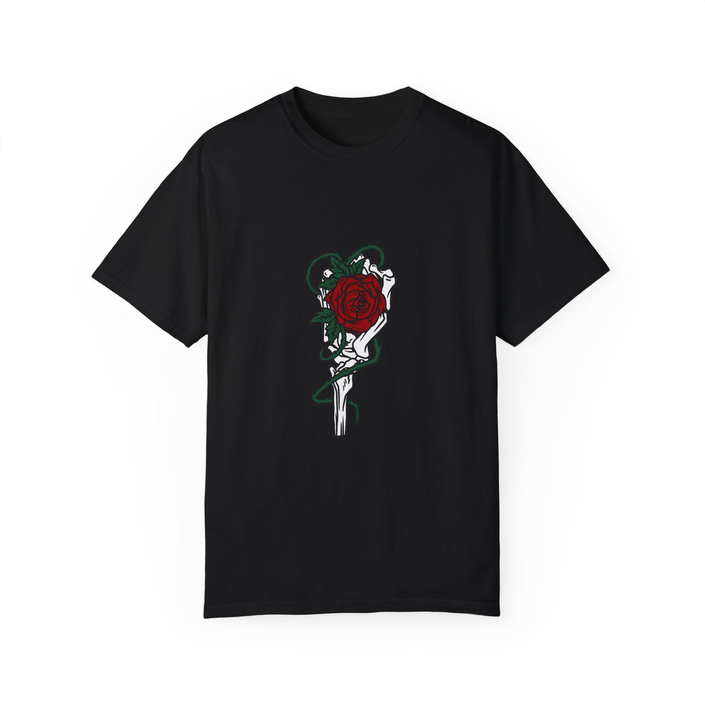 Rose and Dagger Graphic Tee | Black Romantic Gothic T-Shirt | XCalibre Designs