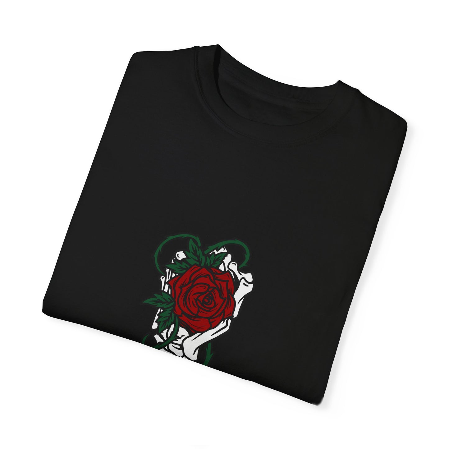 Rose and Dagger Graphic Tee | Black Romantic Gothic T-Shirt | XCalibre Designs