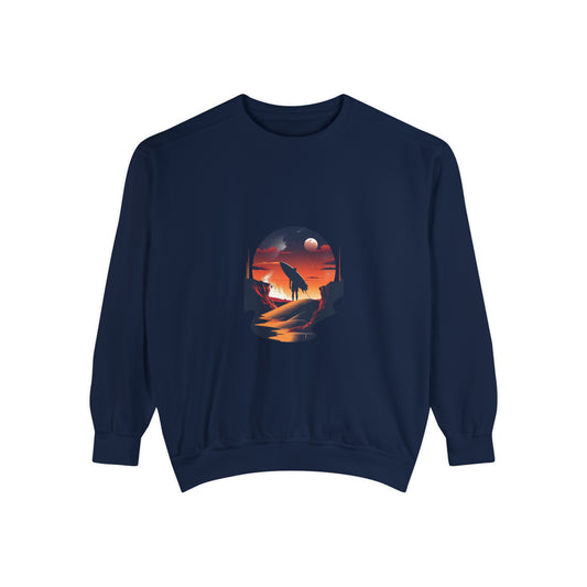 Mystic Ocean Sunset Crewneck Sweatshirt | Unisex Garment-Dyed Sweatshirt