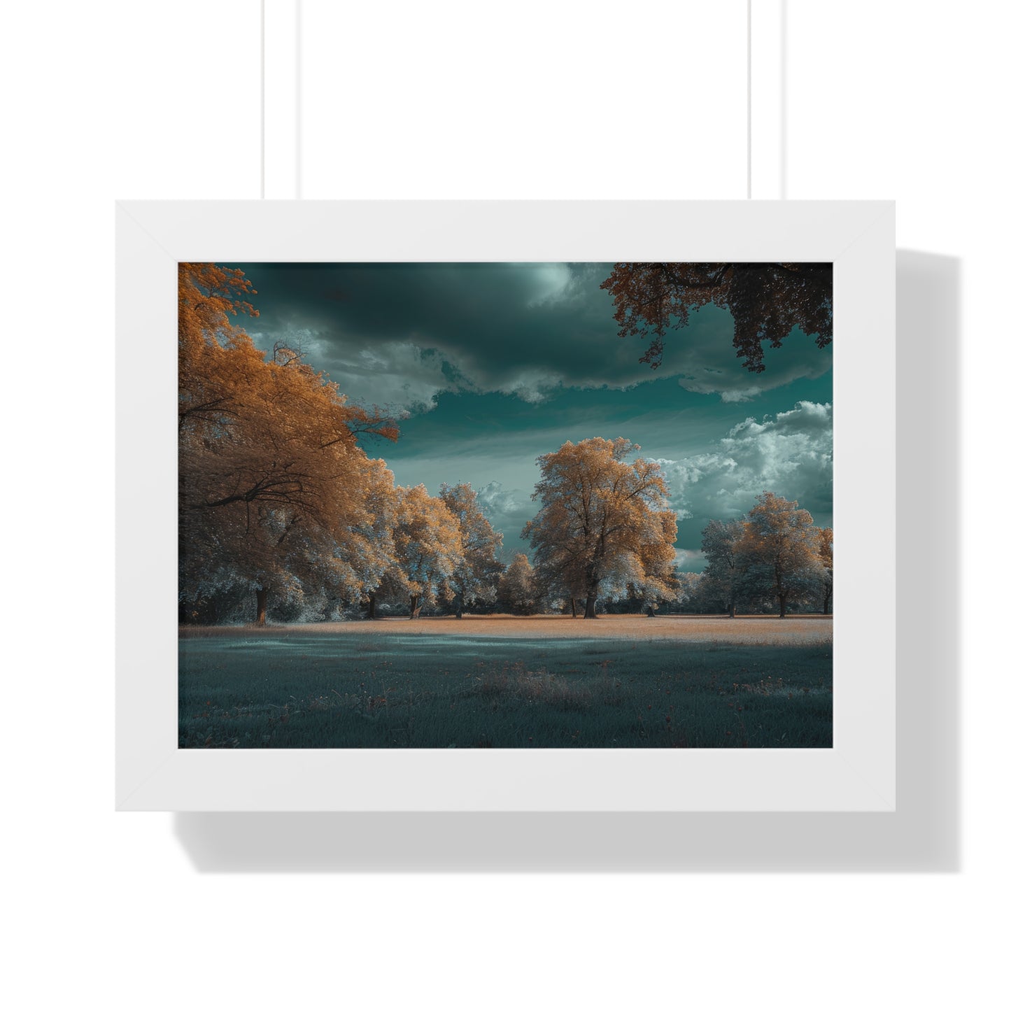 Whispers of Autumn - Enchanted Park Art Frame | Framed Horizontal Poster