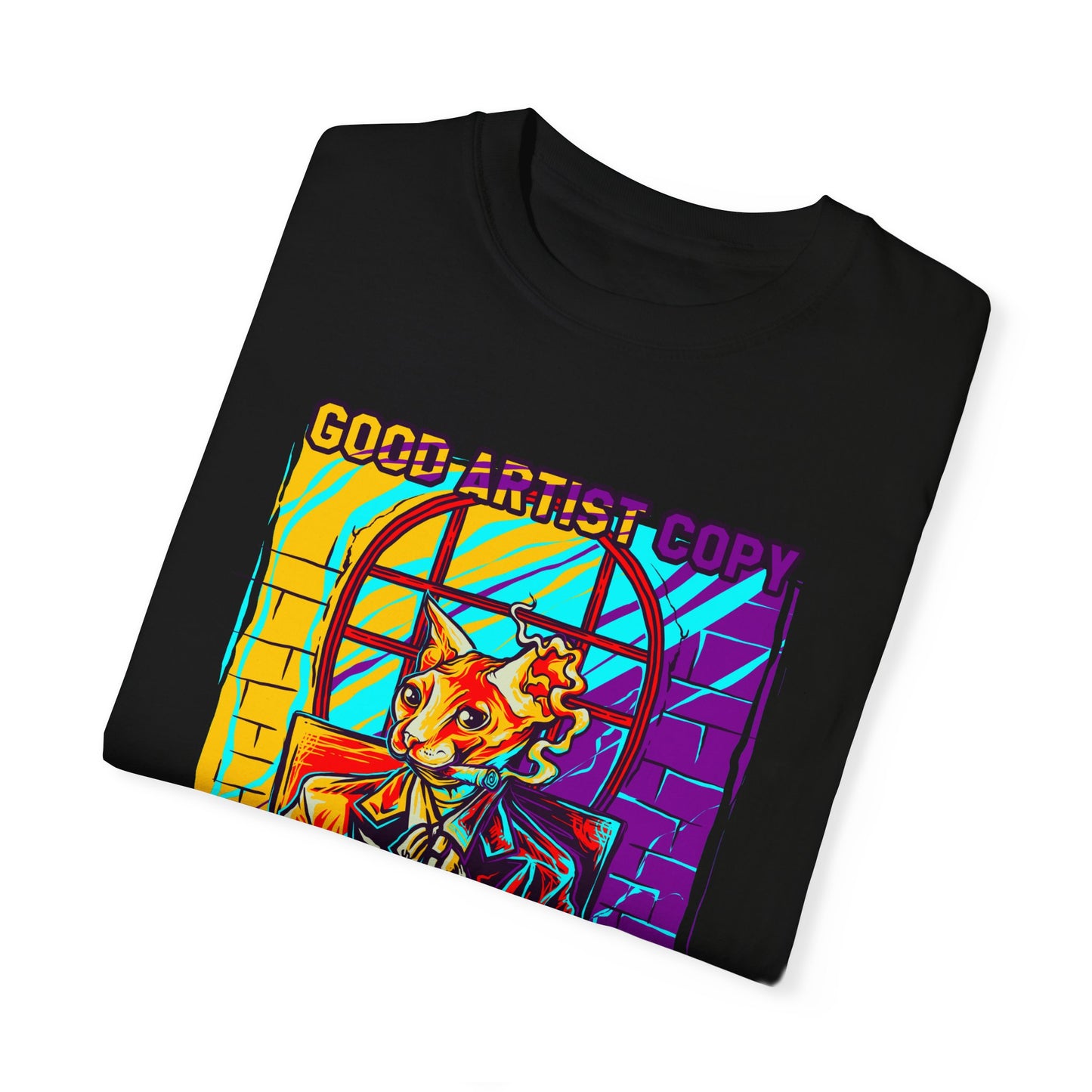 Artistic Quote Graphic Tee | 'Good Artists Copy, Great Artists Steal' T-Shirt | XCalibre Designs