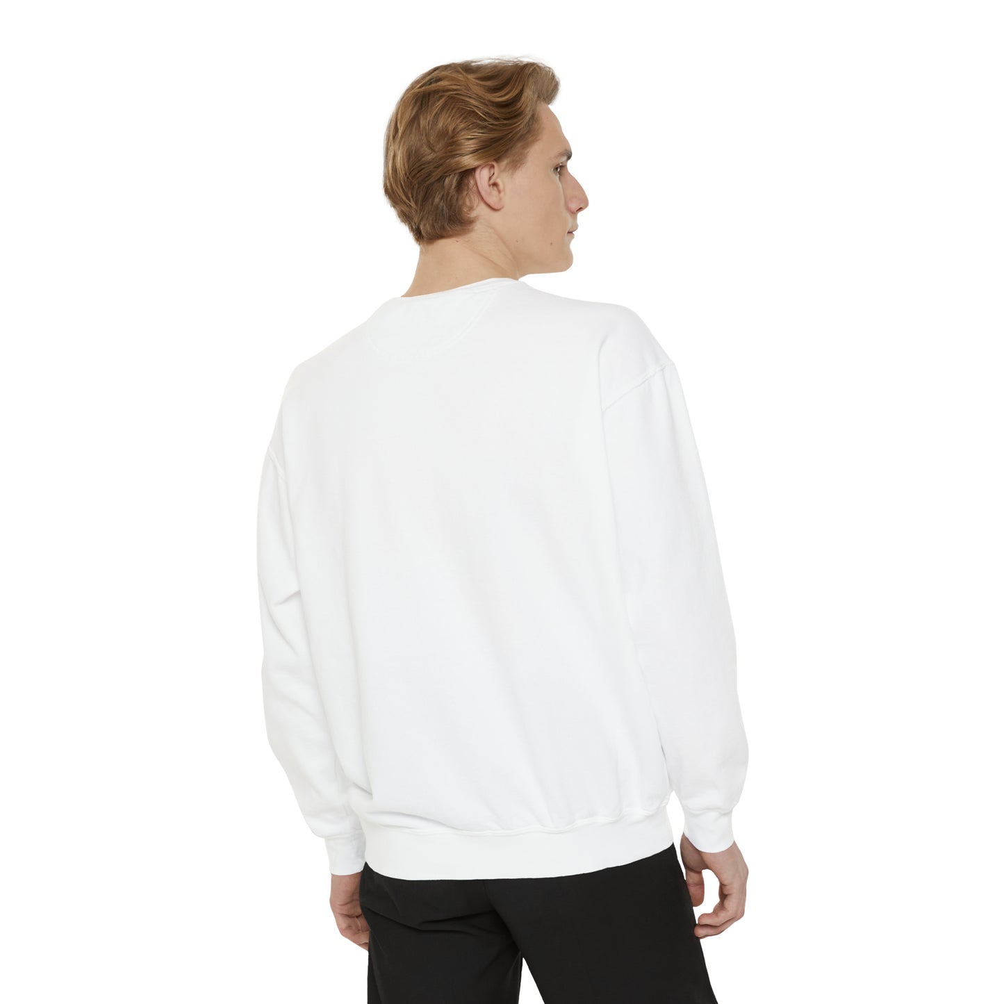 Retro Boombox Graphic Crewneck Sweatshirt | Unisex Garment-Dyed Sweatshirt