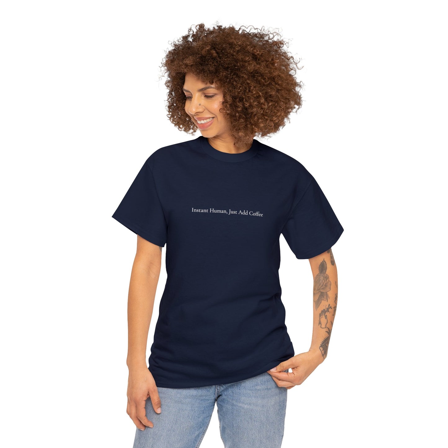 Instant Human, Just Add Coffee | Unisex Heavy Cotton Tee