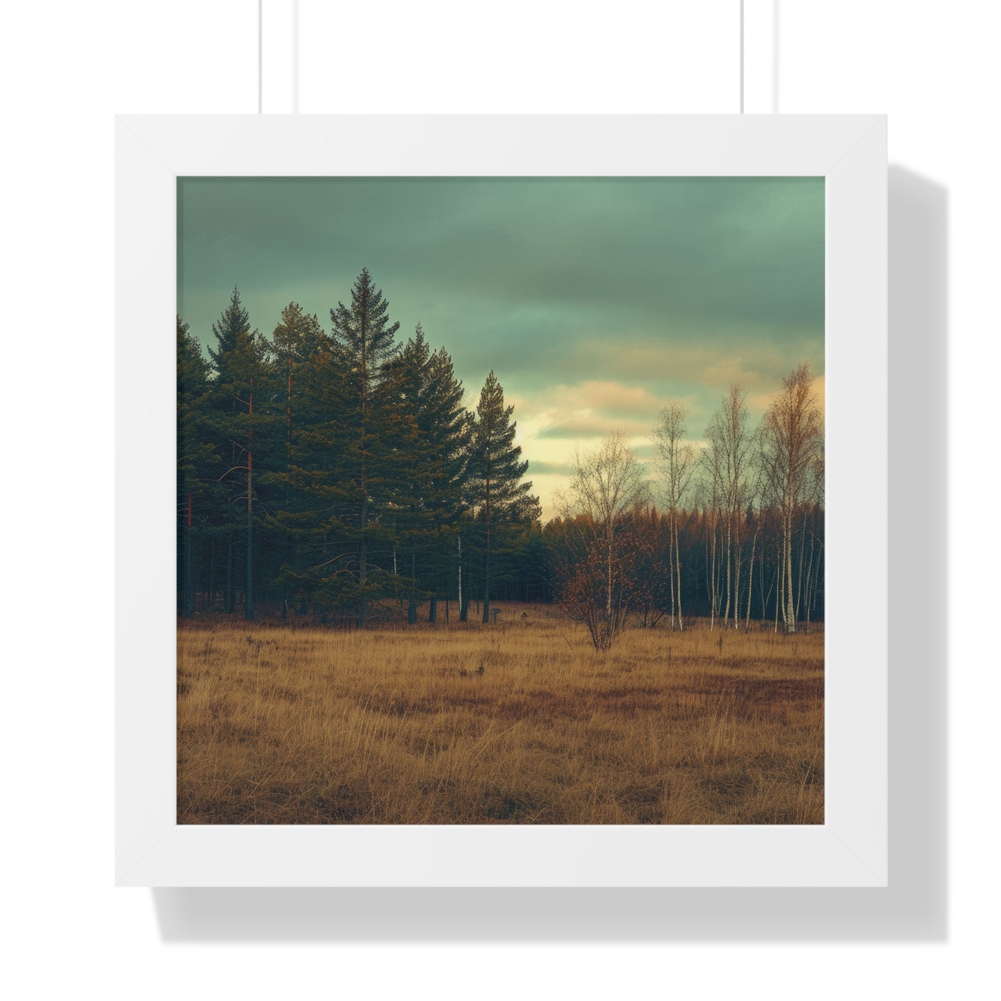 Twilight in the Wild - Rustic Forest Art Frame | Framed Horizontal Poster