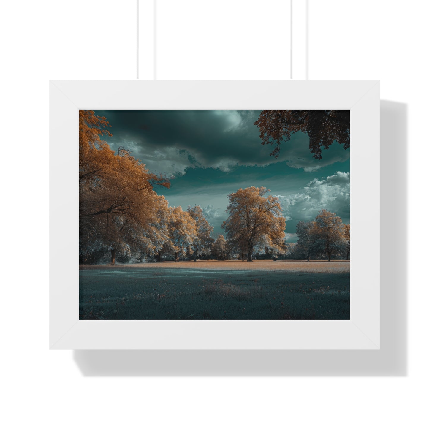 Whispers of Autumn - Enchanted Park Art Frame | Framed Horizontal Poster